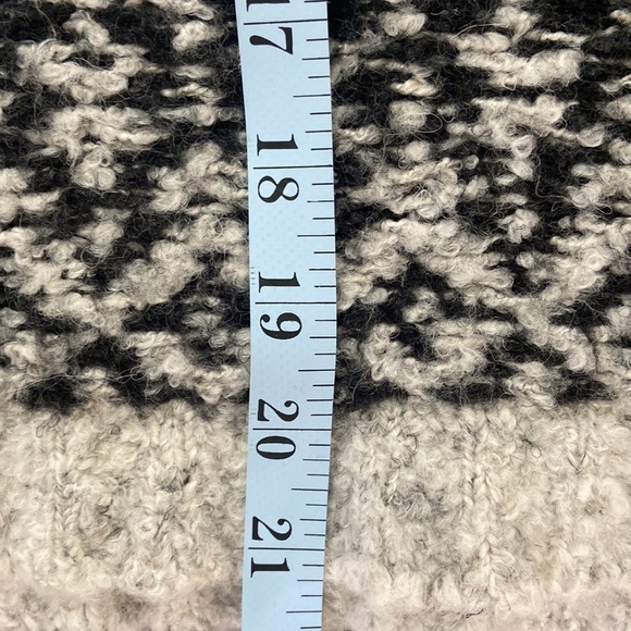 Anthropologie MOTH Solita Fair Isle Poncho Cowl Neck Sweater | Boho Nordic - Picture 12 of 13